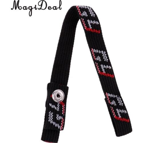 MagiDeal Universal Ice Hockey Helmet Replacement Chin Strap & Loop Combo with Single Snap Black Fastener Webbing Accessory
