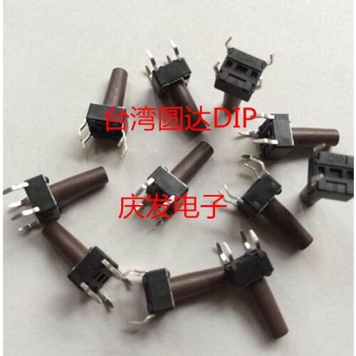Taiwan factory circle DIP DTS-66N-V touch switch micro switch 6*6*13mm original package spot