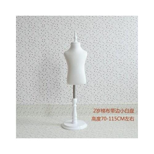 High-Quality 1-2 Year Child Mannequin Body Half-Style Props Clothing Wedding White Cotton Disc Chassis Woman Pet Model B502