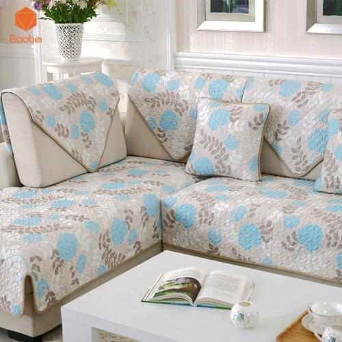 100% Cotton High Quality Thicking Sofa Cover for Winter Warm Flannel Sofa Towel Slip-Resistant Slipcover Couch Cover SF17