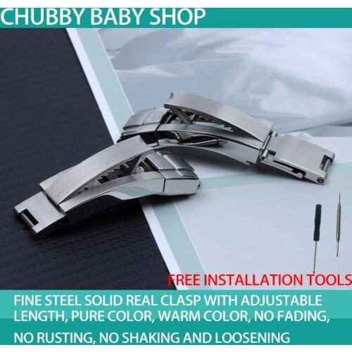 Bracelet Pull Tooth Buckle 9mm Replacement Stainless Steel Glide Flip Lock Deployment Clasp Buckle For Rolex Deepsea Submariner