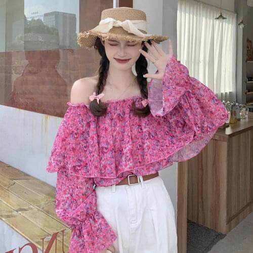 Zizibujuan Off Shoulder Blouses