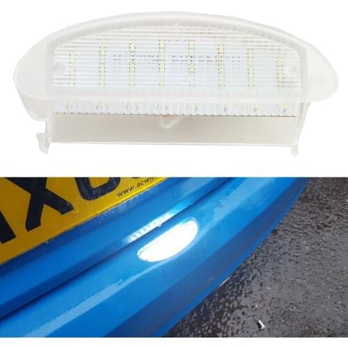 1 Pc 12V White LED Number License Plate Light For Renault Twingo I (1993-2007) Clio MK2 (1998-2006) OEM#:7700410754