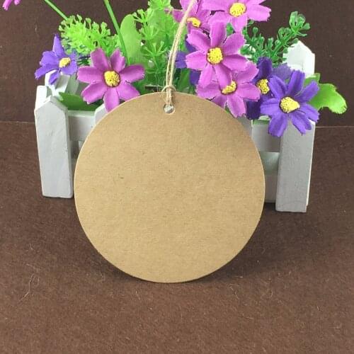 200pcs 10x10cm brown paper tag, children gift tag/cards, blank bookmarks, handmade card/tags with 200pcs string