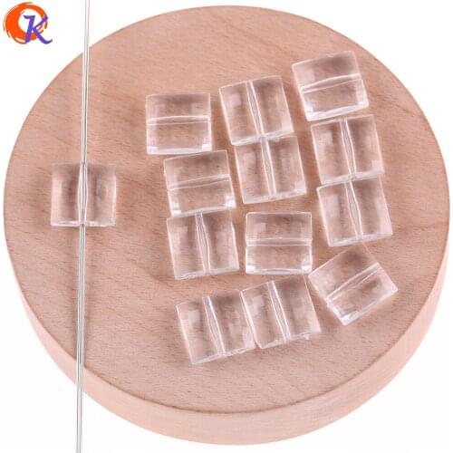 Cordial Design 6x14mm 480cs/Lot Acrylic Beads/Clear Square Shape Beads/Hand Made/Necklace/Jewelry Accessories/Earring Findings