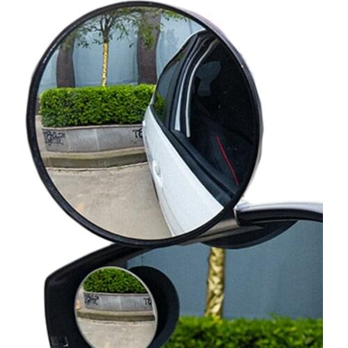 Car Adjustable Blind Spot Mirror Rearview Truck Side Convex Wide Angle large Round Mirror School Bus Large Field View Accessorie