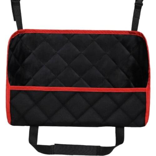 Auto Polyester Storage Pocket between Front Seats Large Capacity Net Bag Excellent Gift for Friends Family
