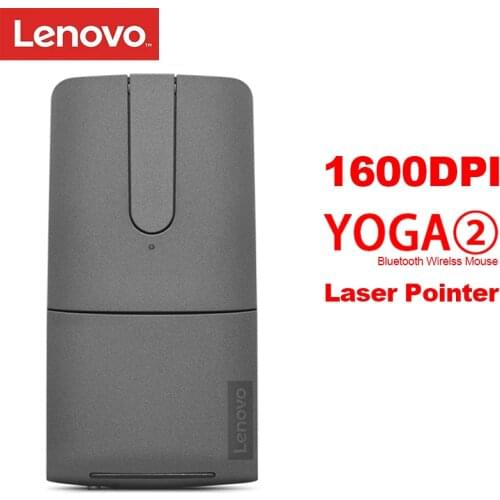 Lenovo Yoga 2 Wireless Mouse with 1600DPI Support Bluetooth 5.0 2.4GHz Connetion for Windows Chrome OS