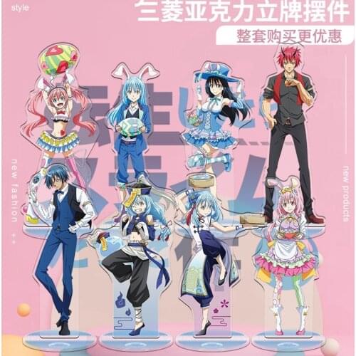 Anime Time I Got Reincarnated as a Slime 2 Diablo Rimuru Tempest Acrylic Stand Figure Model Tabletop Toy Keychain Pendant