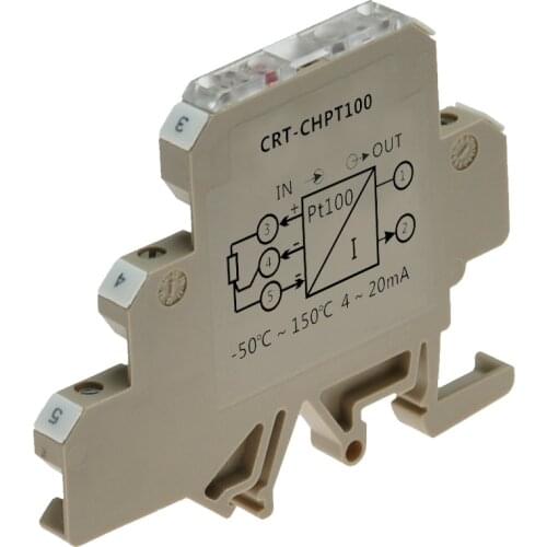 Two-wire 4-20mA loop power supply platinum thermal resistance Pt100 signal transmitter isolator