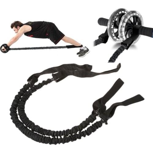 2pcs Ab Roller Pull Rope Waist Abdominal Exercise Gym Fitness Resistance Bands