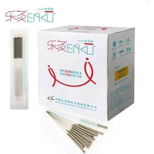NEW 0.16/0.18/0.20/0.22/0.25mm 500 pcs EACU Disposable sterile acupuncture needles beauty massage needle with FDA/CE certifiate
