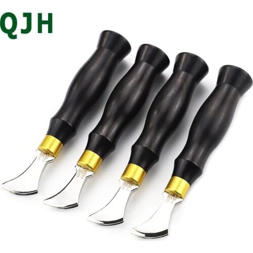 DIY Leather Craft Tools Shallow Round Handle Creasing Press Line Tool 1/1.5/2.0/2.5mm Stainless steel shallow groove edge press