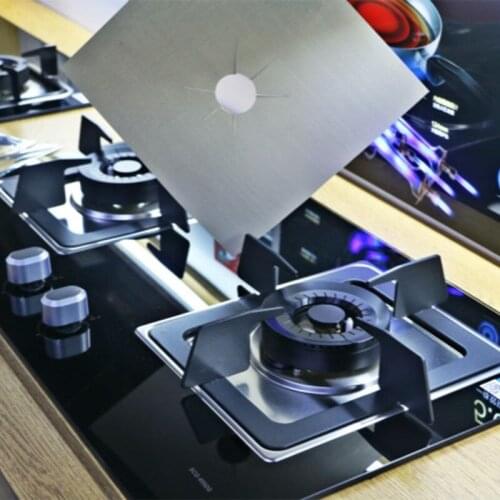 Gas Burner Cover, Non-stick Boiler Burner Lining Kitchen Gas Stove Protector, Cut, Dishwasher Safe, Easy to Cle