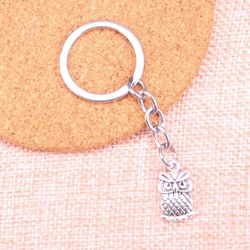 Hot Sale big eyes owl Keychain for Lovers Alloy Fashion Trinket Ring For Car Key Chain The New Year gift