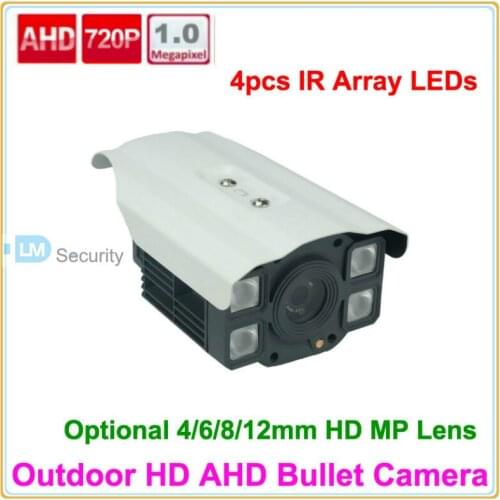 Lihmsek Long IR Distance 80-100m AHD Camera with 4pcs IR Array LEDS Security Surveillance CCTV Camera, Free Shipping