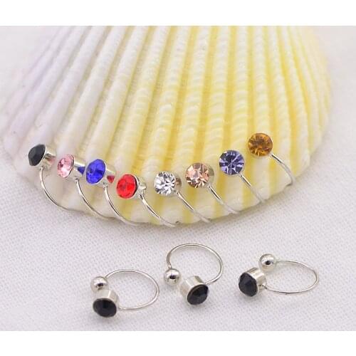 Copper Olated Steel Ribbon Drill Earcuff Clip On Earrings Female Fashion Without Pierced U-shaped Ear Clips серьги 2021 тренд