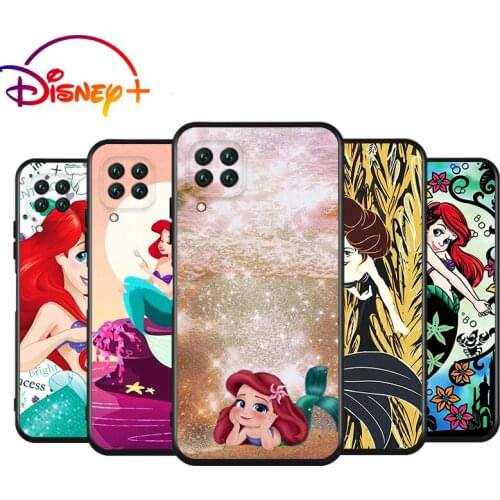 The Little Mermaid lovely Silicone Cover For Huawei Nova 8 7i 7 SE 6 SE 5T 5i 5 Z 4 E 3 3i 3E 2 i Pro Lite Black Soft Phone Case