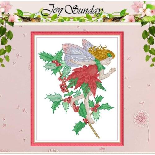 Cure Bloom angel painting counted 11CT 14CT Cross Stitch Sets DIY Chinese Cross-stitch Kits Embroidery Needlework home decor