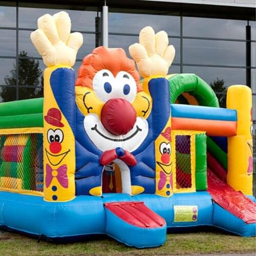 Inflatable clown large combo slide Outdoor Kids Entertainment Trampoline Bounce Combo Playground Amusement Park