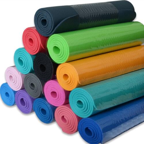 NBR Non-slip Yoga Mat High-density Sports Fitness Mat Home Sports Pilates and Gymnastics Exercise Gymnastics