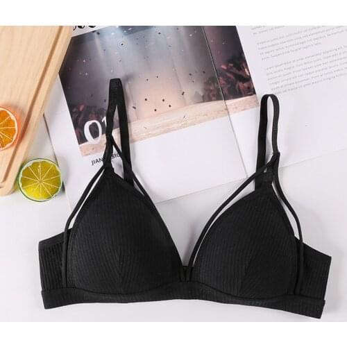 Cotton Underwear Seamless Sports Bra Comfort Breathable Wild Solid Color Bras Sexy Lingerie Womens Intimates