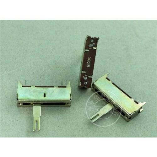 Original new 100% 35MM sliding clipper single potentiometer B100K handle long 20MM high shell (SWITCH)