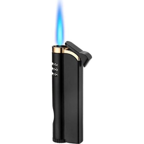 Direct Butane Gas Lighter Individual Creativity Metal Windproof Electronic Lighter