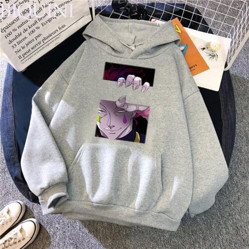 Anime Hoodie Hunter X Hunter Hoodies for Women Men Harajuku Sweatshirt Streetwear Hip Hop Pullover Hooded Hisoka Cosplay Costume