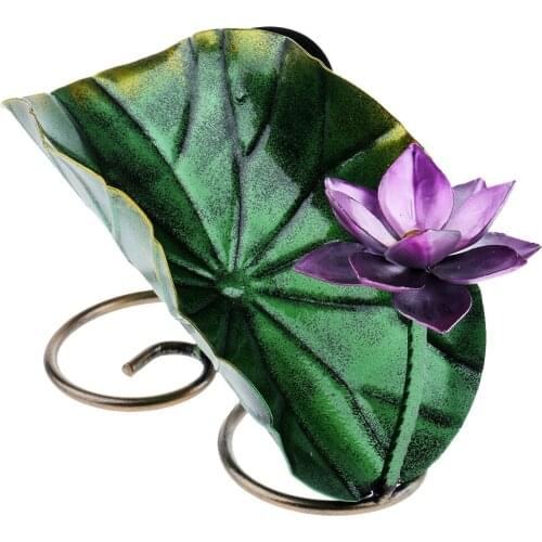 Stainless Steel Lotus Leaf Wine Rack Wine Bottle Holder Display Home Decor