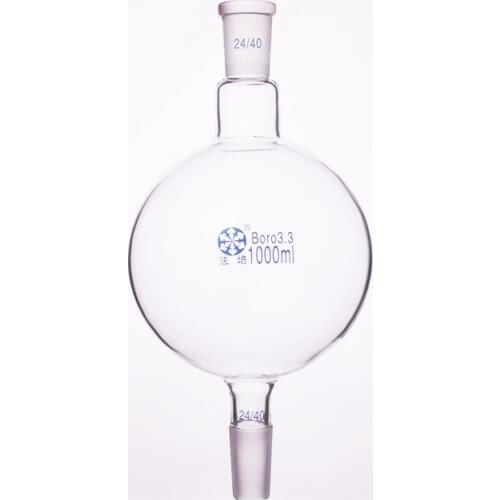 Liquid ball 1000ml 24/40,No hookup,Solvent chromatographic analysis column reservoir bottle,Chromatography solvent storage