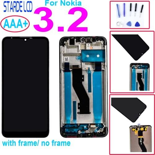 AAA+ For Nokia 3.2 LCD Display Touch Screen Digitizer Assembly Replacement Parts For Nokia3.2 6.26" Screen