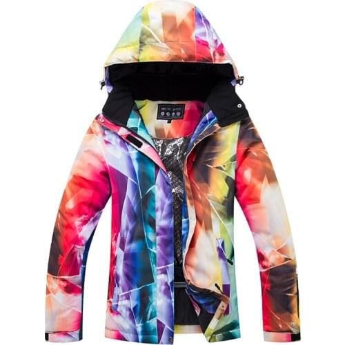 New Thick Warm Female Ski Suit Windproof Water Windproof Ski And Snowboard Jacket Pants Set Female Outdoor Snow Costumes