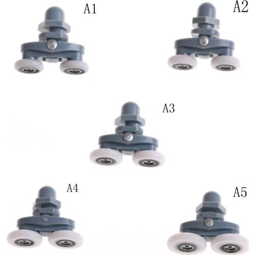 High Quality 1PCs Shower Room Pulley Bathroom Roller Glass Door Wheels Arc Shower Room Wheel 19mm-27mm