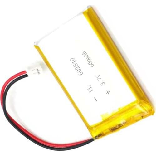 2/5/20/200/1000/10000pcs 3.7V 600mAh 602540 Li Lithium Polymer ion Battery with 2.0mm JST