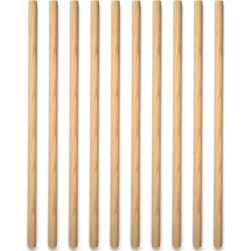 3/5/10pcs/Set Natural Beech Wooden Rods Sticks Premium Durable Wooden Dowel For DIY Crafts Building Model Woodworking Home Decor