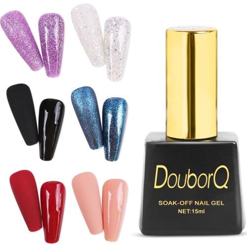 48Colors UV LED Lamp Gel 15ml Nail Gel Polish Varnishes Painting Manicute for Nail Art Need Base Top Coat Gel Polish