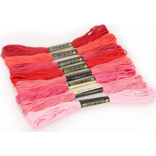 8 Gradient Color /5 Pure Color Stitch Cotton Embroidery Thread Cross Stitch thread The Unique Style Floss Sewing Skeins Craft