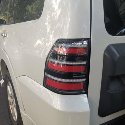 DNO Car LED Taillight For Mitsubishi Montero Pajero 2006- 2020 12V Rear Running Lamp Brake Reverse Dynamic Turn Signal Taillamp