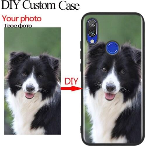 DIY Custom Black Soft Phone Case for Mi10 Mi9T MiA2 MiA3 Mi11 Pro Lite Ultra Redmi Note 6 7 8 8T 9 9S 9ProMax Cover