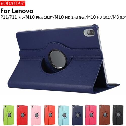 360 Degree Rotating Case for Lenovo Tab M10 FHD Plus 10.3 TBX606F M10 HD 2nd X306F M10 X605 X505 P11 j606 P11 Pro Tablet Cover