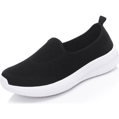Cheap 2019 New Arrivals Women Tennis Shoes Summer Breathable Sneakers Soft Comfortable Sports Shoes Slip-On Shoes Tenis Feminino