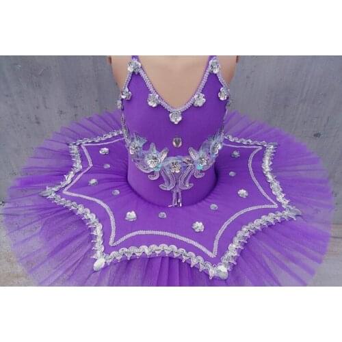 Kids Sequin Ballet Tutu Princess Dress Feather Girls Ballet Dance Costume White Swan Lake Gymnastics Leotard Costume 89