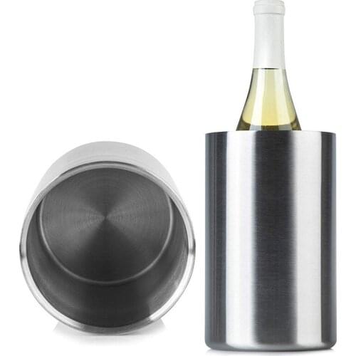 Double Layer Thick Cylinder Insulation Home-Bar Beer Wine Cooler Ice Bucket