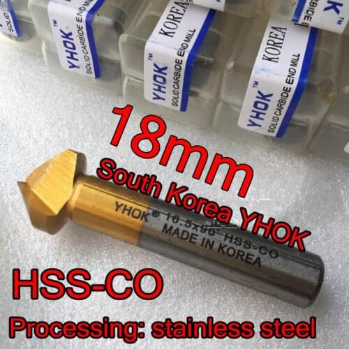 18*10*62mm*90degrees 3flutes 1pcs HSS CO M35 Chamfering drill Chamfering cutter Processing stainless steel and steel, etc