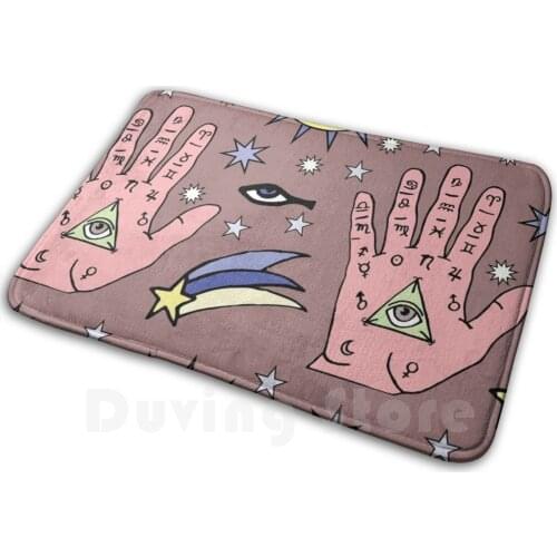 Medium I Mat Rug Carpet Anti-Slip Floor Mats Bedroom Moons Moon Sun Suns Mystical Star Space Tarot Clairvoyance Mysticism Sky