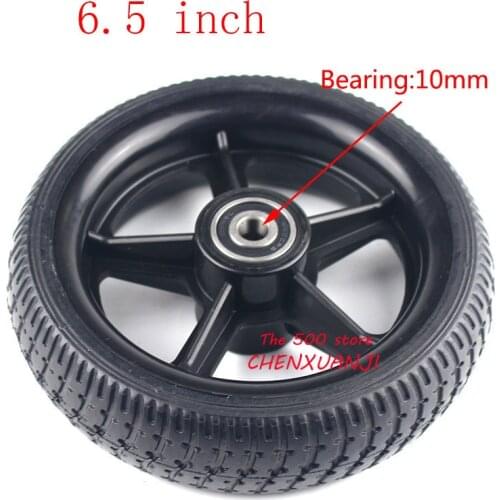 Non-inflatable tyre wheels solid wheels 6.5-inch Explosion proof wear resistance for electric scooters, Baby carriage