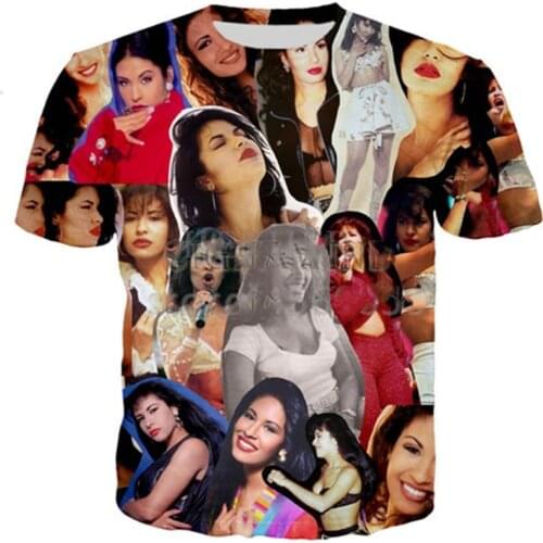 New Popular T Shirt Men/women Hip Hop Singer Selena Quintanilla 3D Printed T-shirt Casual Harajuku Style Tshirt Streetwear Tops