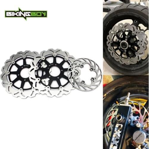 BIKINGBOY Front Rear Brake Discs Disks Rotors For Suzuki SV 650 S 03 04 05 06 07 08 09 10 11 12 13 14 15 SV 650 2003-2010 Set