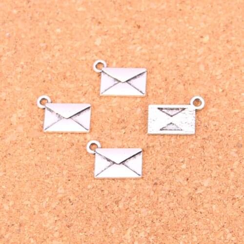 100Pcs letter envelope Charms Pendant For DIY Necklace Bracelet Jewelry Making DIY Handmade 15*11mm